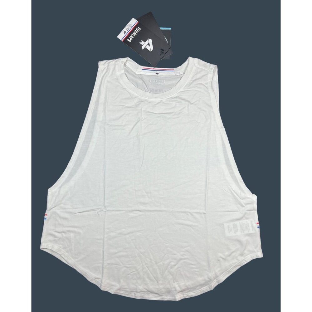 NWT FourLaps Womens Curve Tank Small White